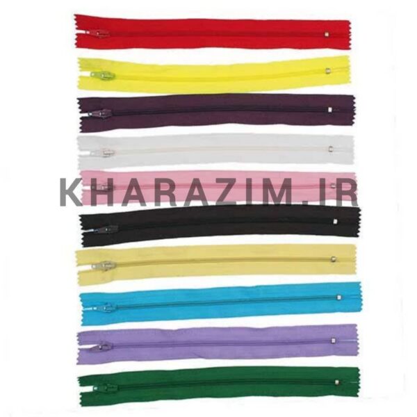 زیپ 20 سانتی رنگی نمره 3