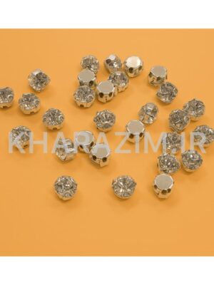 نگین قابدار نقره ای
