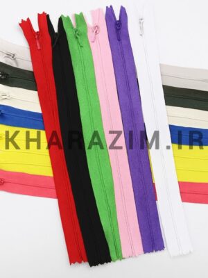 زیپ 20سانتی مخفی رنگی