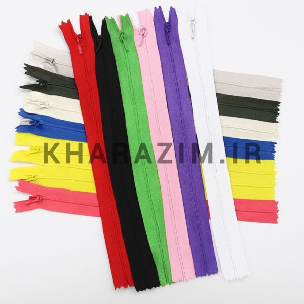 زیپ 20سانتی مخفی رنگی