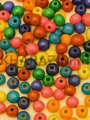 مهره چوبی همه رنگی