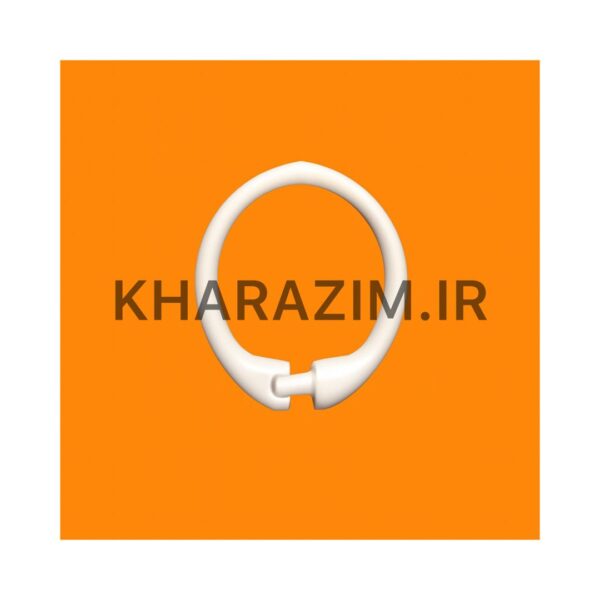 حلقه پرده حمام مدل قفلی